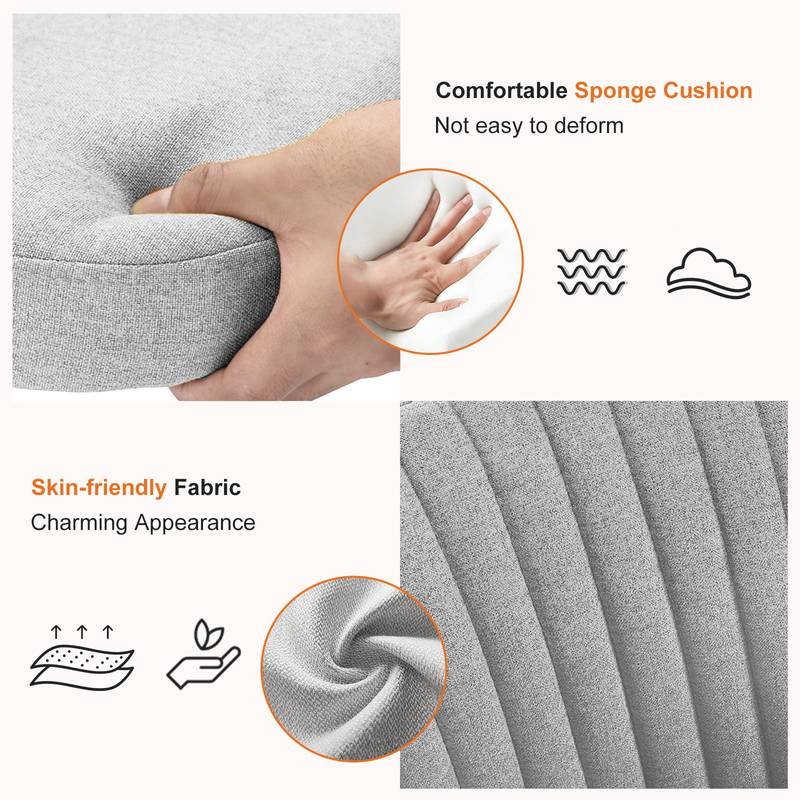 Cozy Glide Armless Desk Chair for Small Spaces