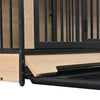 Stylish Double Dog Crate with Tray
