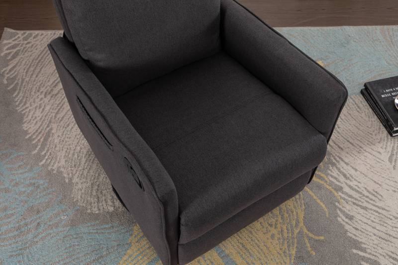 Cozy Glider Rocker Chair - Dark Gray