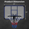 Foldable Indoor-Outdoor Basketball Hoop with Shatterproof Back