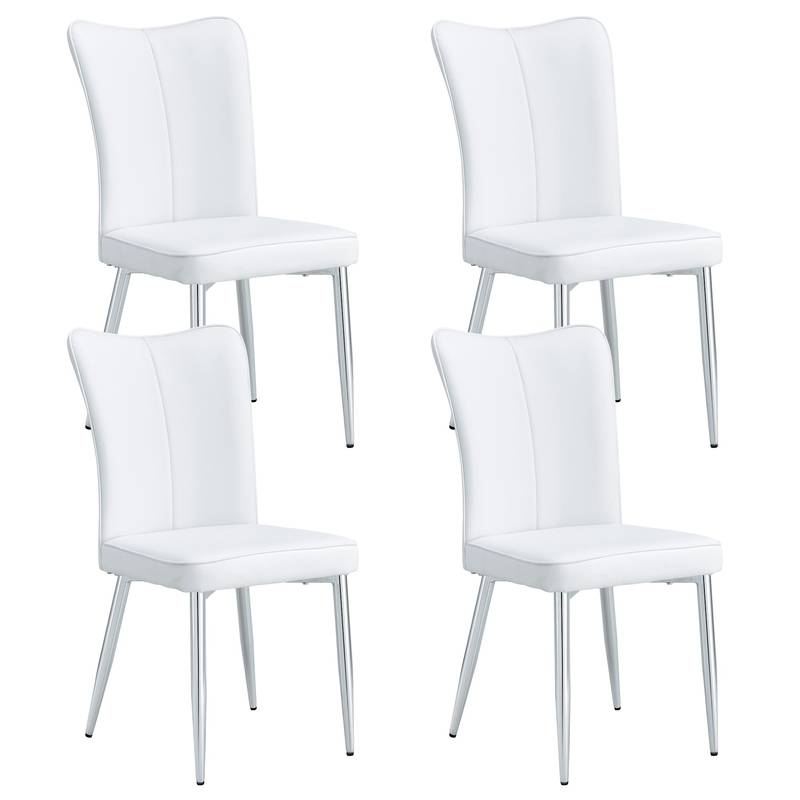 Chic White Dining Chair Set