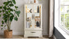 Illuminated Curio Cabinet with Adjustable Shelves