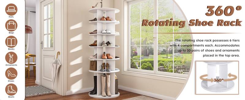 Spin & Store Shoe Tower