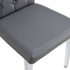 Stylish Gray Armless Dining Chairs Set