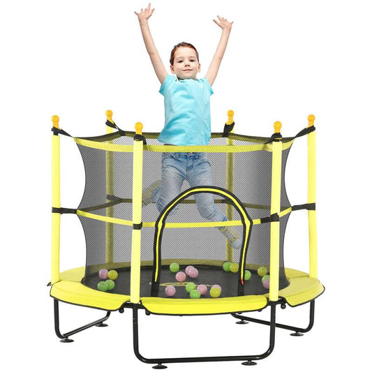 Qaba FunZone Trampoline: Safe Play Adventure for Kids!