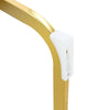 Elegant Arch Dining Chairs - Set of 4 White with Gold Legs