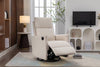 Cozy Beige Swivel Rocker Glider Chair