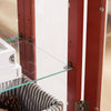 Illuminated Cherry Wine Display Cabinet