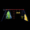 Rainbow Fun Swing Set: Safe Outdoor Adventures for Kids!