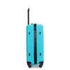 Turquoise Travel Trio: Lightweight Spinner Luggage with Hooks & TSA Lock