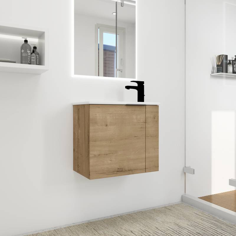 Sleek Space-Saving Bathroom Vanity with Sink