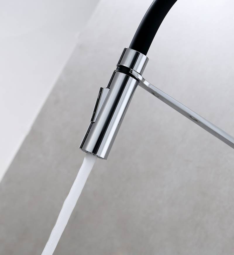 Sleek Pull-Down Kitchen Faucet