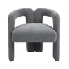 Cozy Grey Teddy Dining Chair