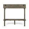 Gray Acacia Wood Balcony Bar Table