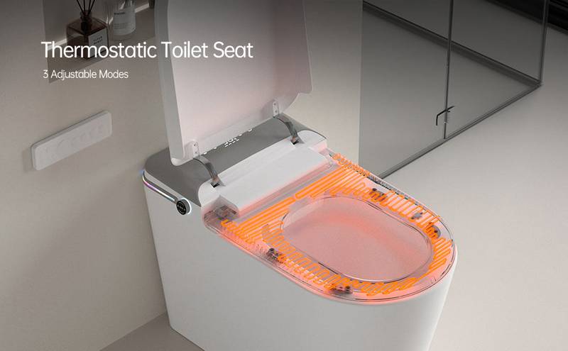 Luxury Smart Bidet Toilet with Remote & Aromatherapy