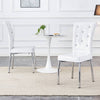 Chic Alligator Skin Dining Chairs with Crystal Accents