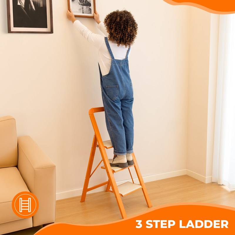 Sure-Step Folding Ladder: Safe and Sturdy for Any Home!