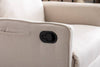 Cozy Beige Swivel Rocker Glider Chair