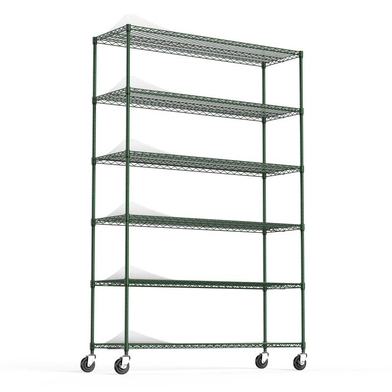 Versatile Heavy-Duty Wire Shelving with Wheels