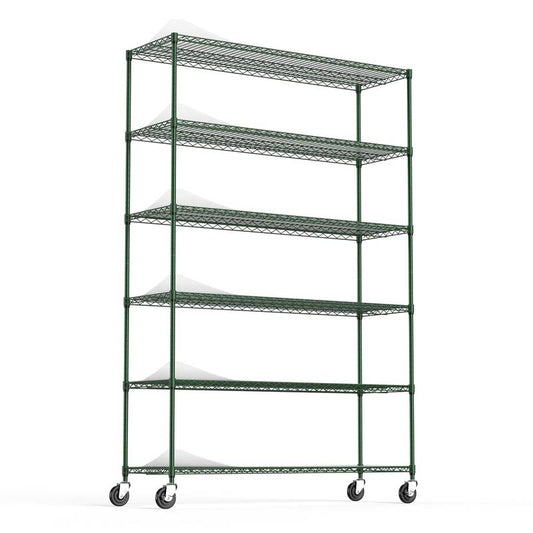 Versatile Heavy-Duty Wire Shelving with Wheels