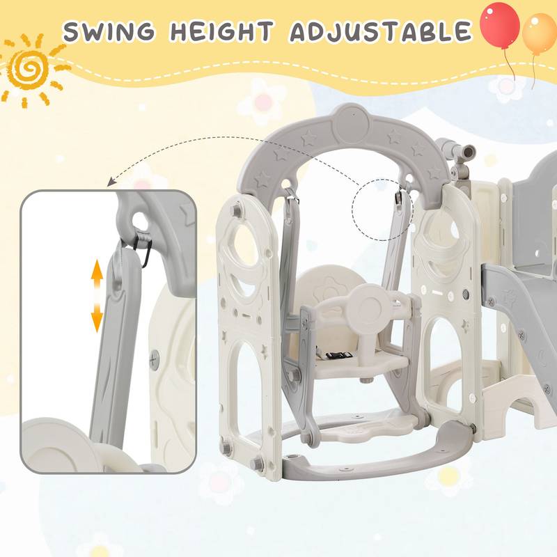 Ultimate Kids Playset: Slide, Swing, and Climb Fun!