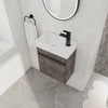 Elegant Wall-Mounted Vanity with Soft-Close Cabinet and Sleek Sink
