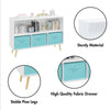 Cozy Cubby Kids Bookcase with Fun Fabric Drawers