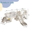 Fun Toddler Playground Slide with Swing & Hoop