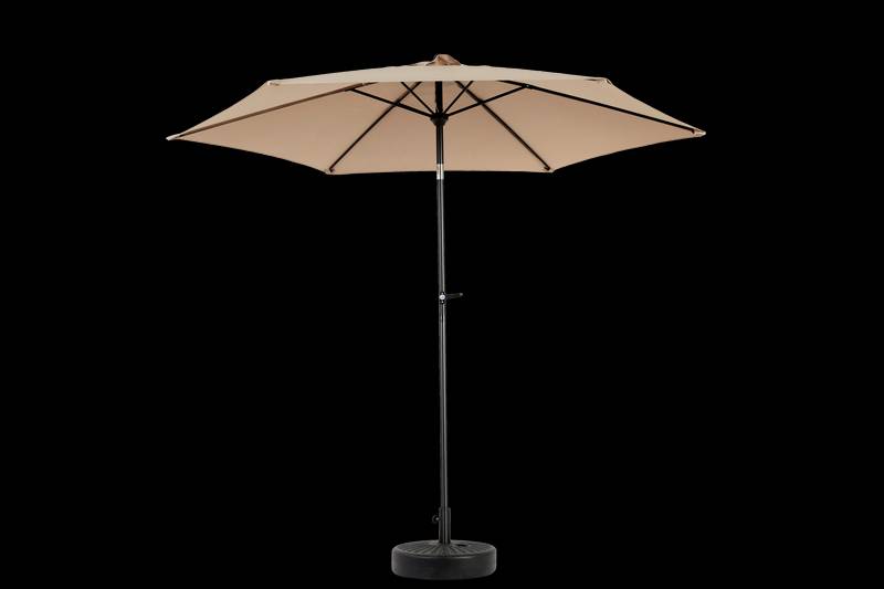 Sunny Haven Patio Umbrella – Tilting & Cranking Khaki Shade