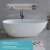 Elegant Matte White Freestanding Soaking Tub