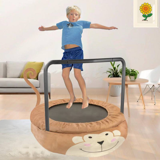 Cheerful Monkey Trampoline for Kids