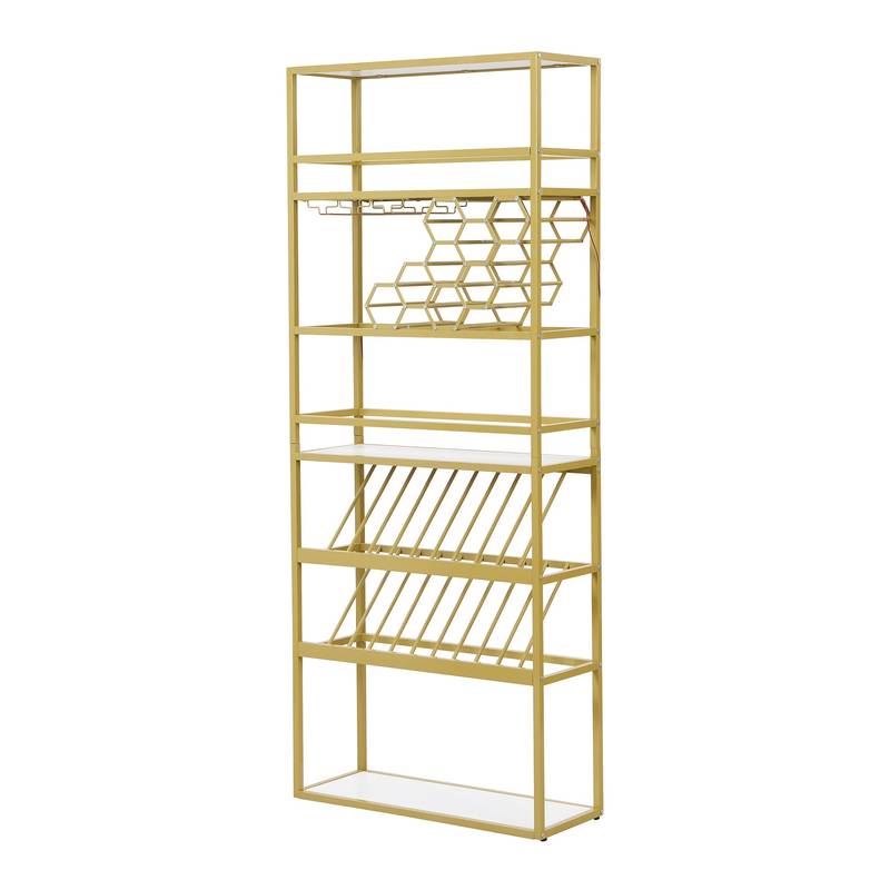 Chic LED Wine Tower Cabinet