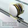 Sleek Frameless Soft-Close Shower Door in Chrome