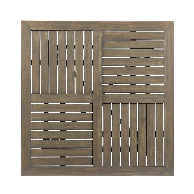 Chic Square Wood Table