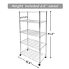 Sturdy Chrome 5-Shelf Storage Rack
