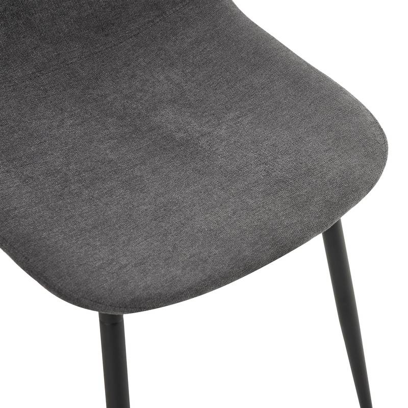 Rustic Modern Dining Set with Upholstered Chairs