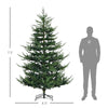 Evergreen Elegance: Realistic Hinged Christmas Tree