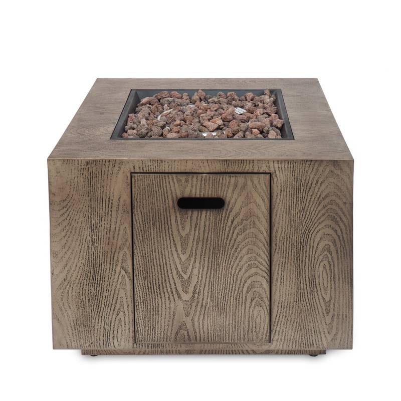 Cozy Square Gas Fire Pit - Warm Up Your Patio!