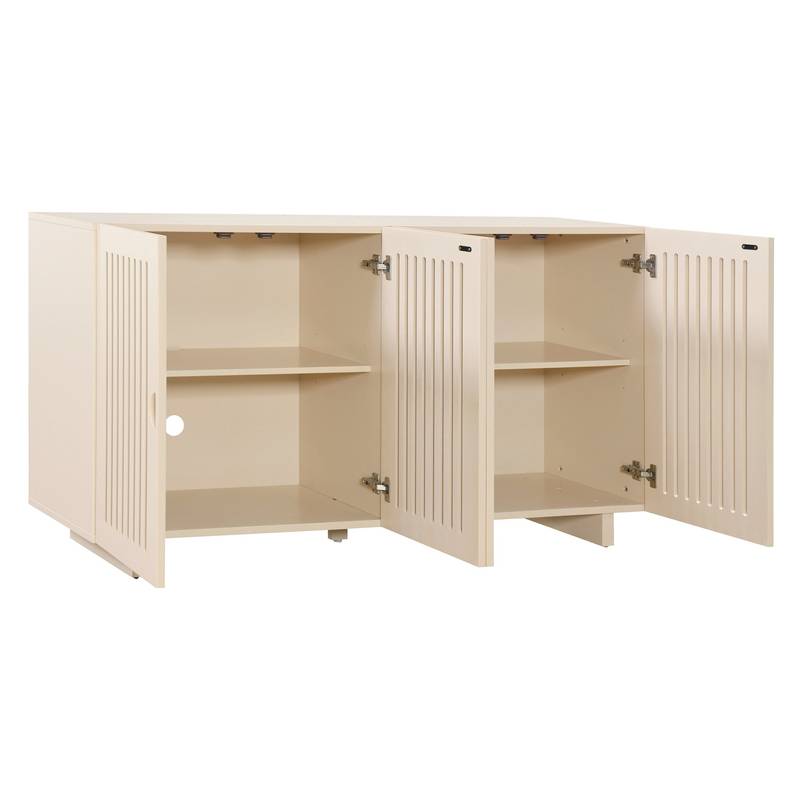 TREXM Chic Sideboard with Smart Storage and Stylish Hollow Doors
