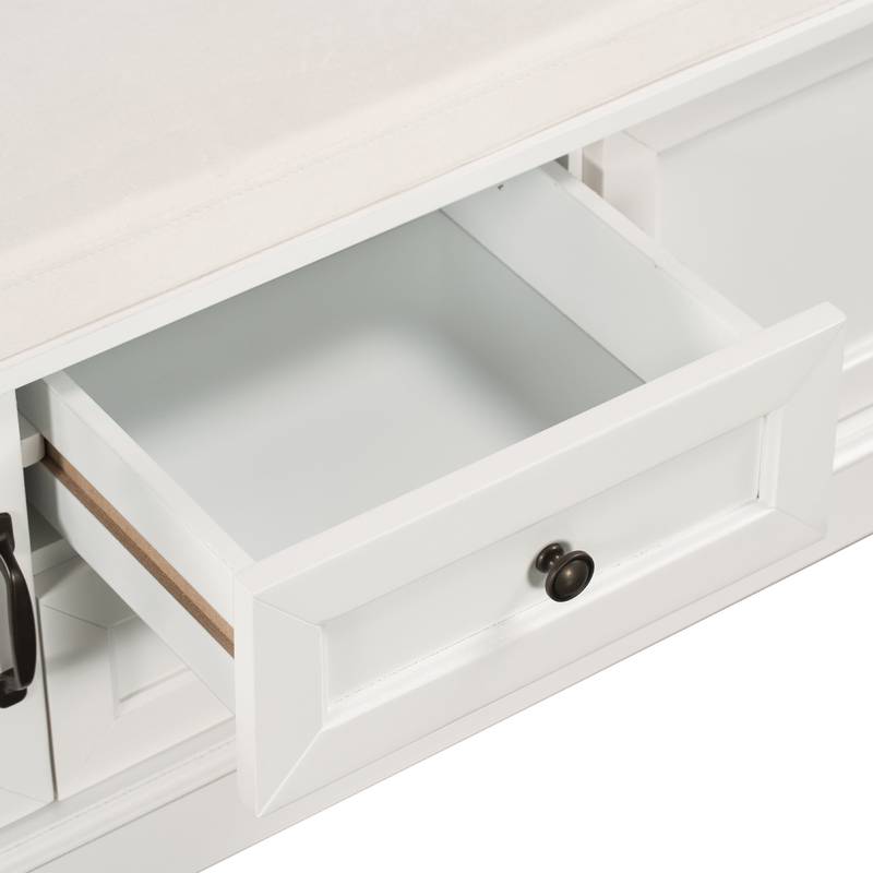 Cozy Storage Bench with Cushioned Seat