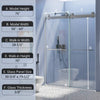 Sleek Frameless Soft-Close Shower Door in Chrome