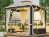 Cozy Retreat Gazebo with Bug Net & Sunshade