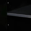 Sleek Black Modern Sideboard with Adjustable Shelves