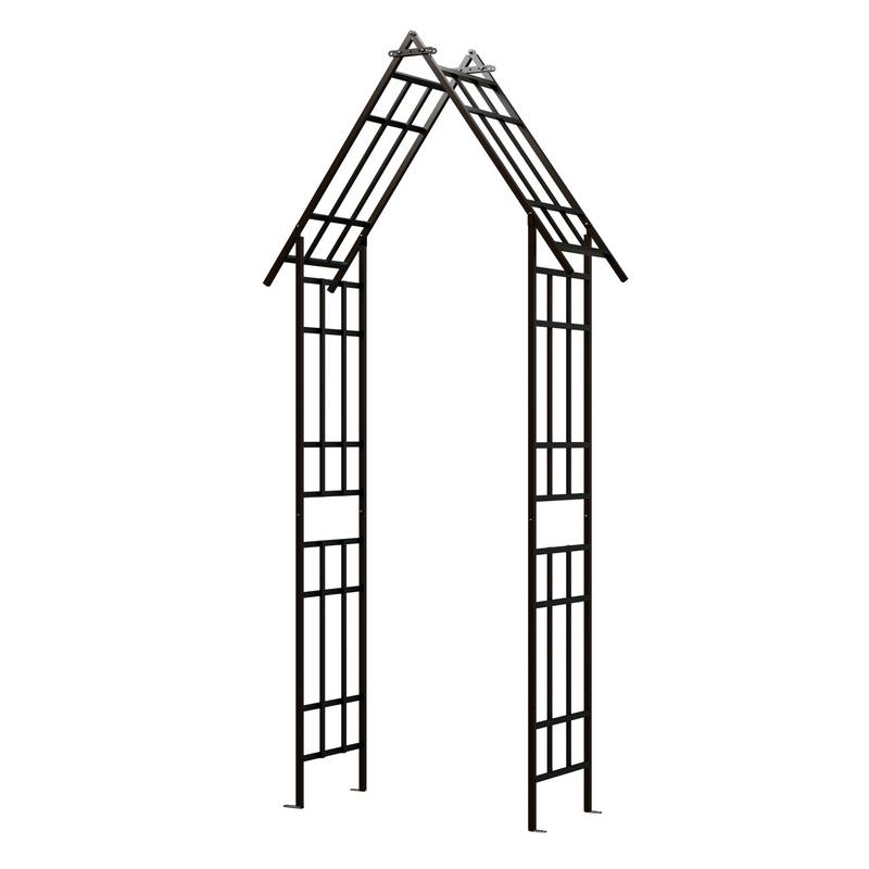 Versatile Black Garden Arch for Climbing Plants