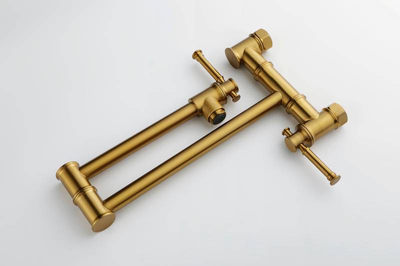 Wall-Mounted Brass Pot Filler Faucet