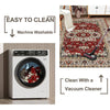 Vintage Boho Flower Rug – Washable & Non-Slip