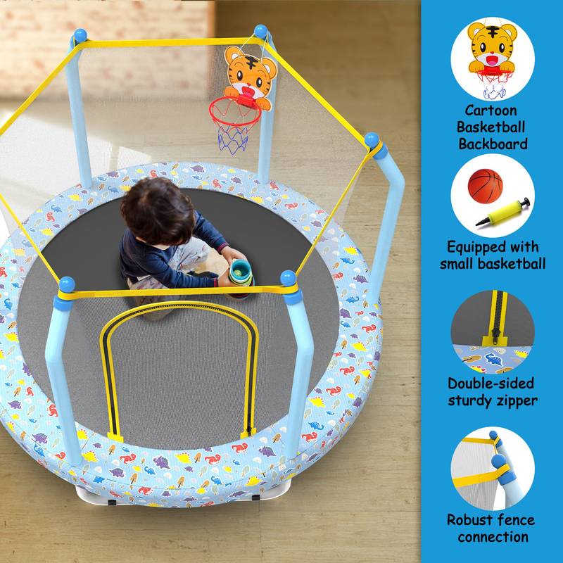 Jump & Shoot Trampoline for Kids