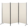 Beige 3-Panel Privacy Screen