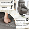 CozyLift Recliner Sofa - Comfort for Seniors in Dark Gray