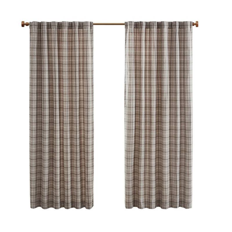 Cozy Plaid Curtain Panel
